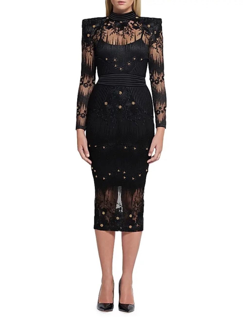 Zhivago L'Artiste Embellished Midi-Dress